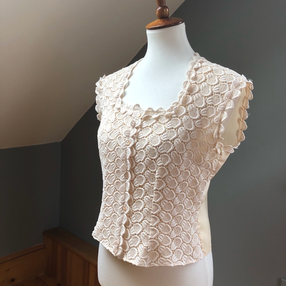 Vintage Guipure Lace Wedding Top